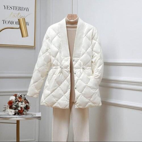 2021 Winter Jacket Women Parkas High Quality Female Winter White Duck Down Jacket Female Ultra Light Warm Down Coat