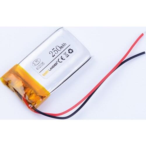 3.7V 250mAh Li Polymer Battery For GPS PDA MP3 MP4 Game Player mouse recorder speaker RC small toys 042035 402035 402136 452035