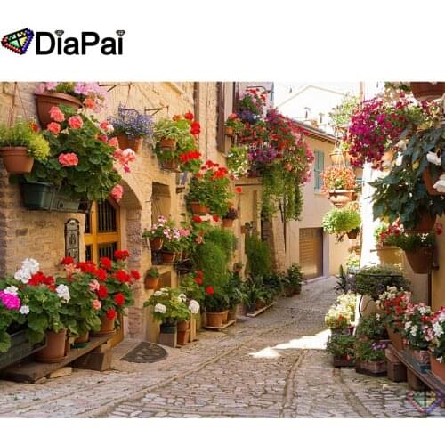 DIAPAI 5D DIY Diamond Painting 100% Full Square/Round Drill "Flower landscape" Diamond Embroidery Cross Stitch 3D Decor A22946