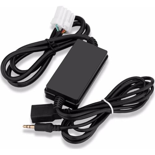 Car Adapter Auto Audio MP3 Player Interface USB AUX Cable MP3/WMA Decoder Audio 3.5mm Virtual CD Changer for Mazda CX 3 6