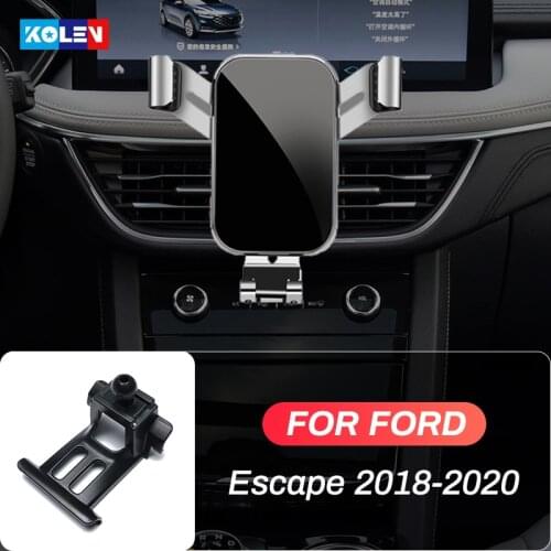 Car Mobile Phone Holder For Ford Escape 2018 2019 2020 360 Degree Gravity Stand Air Vent Outlet Special Mount Navigation Bracket