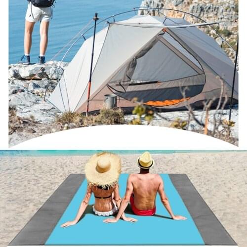 Large Beach Anti-sand Towels Mat Anti Sand-free Beach Anti Sand Beach Blanket Oversized Pocket Picnic Wind Prevent Proof