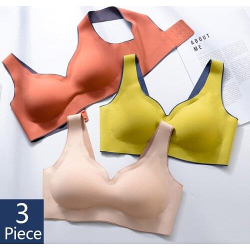Push Up Bra Seamless Underwear Women Top Sexy Bras without Frame Thin Bralette Brassiere Soft Comfort Lingerie Deep V Bras