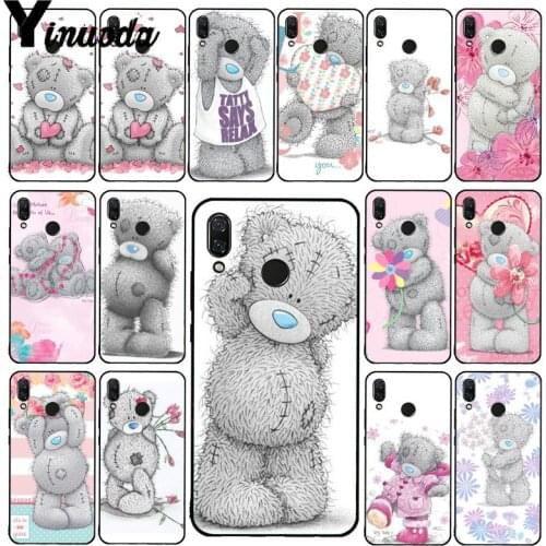 Yinuoda Lovely Teddy bear Phone Case for Xiaomi Redmi8 4X 6A S2 Go Redmi 5 5Plus Note8 Note5 7 Note8Pro