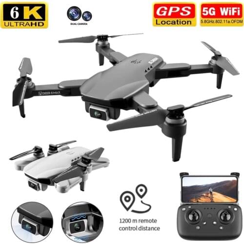 LU8 MAX Professional Drone with 6K GPS HD Camera Smart Tracking FPV RC Helicopter Brushless Foldable Rc Distance 2000 Quadcopter