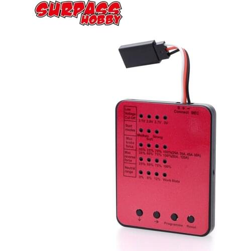 SURPASS HOBBY LED Programing Card for RC Car 25/35/45/60A/80A/120A/150A ESC Electronic Speed Controller