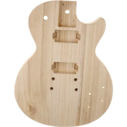 DIY Electric Guitar Body Blank Guitar Body Polished Wood Type Electric Guitar Barrel Guitar Part for ST Guitar