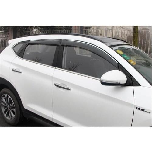 For Hyundai Tucson 2008-2014 /2015 2016 2017 Window Visor Vent Shades Sun Rain Deflector Guard Awnings Car Styling Accessories