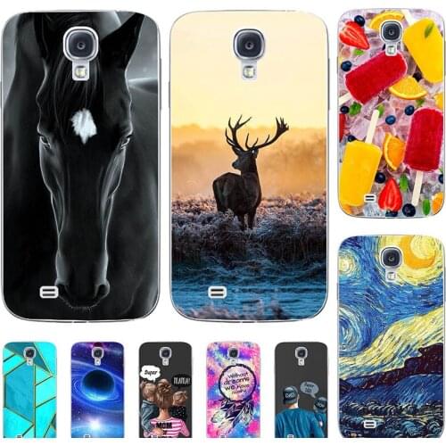 Fashion Bumper Cute Case For Samsung Galaxy S4 I9500 I9505 S4 Mini i9190 S4 Active i9295 Case Soft Silicone Cat Flower Cover