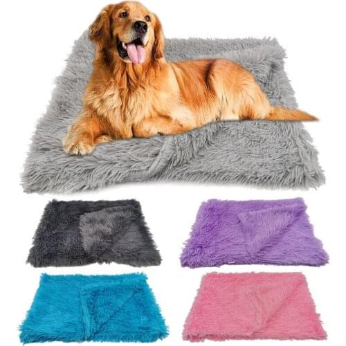 Soft Pet Dog Blanket Long Plush Winter Cat Bed Mat Warm Sleeping Mattress Medium Large Coral Fleece Pets Supplies Accessories