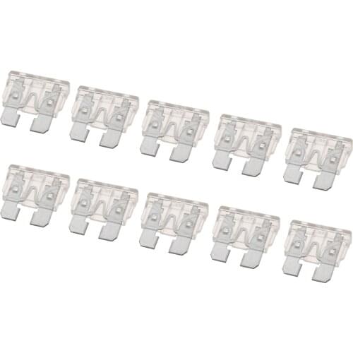 New Arrivals 10pcs 25A Coded Standard ATO/ATC 32V Blade Fuse Alloy Car Fuse For Auto Car Truck Mayitr