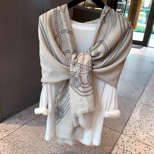 2021 New Design Brand Women Scarf Fashion Print Cotton Spring Winter Warm Scarves Hijab Lady Pashmina Foulard Female Bufanda