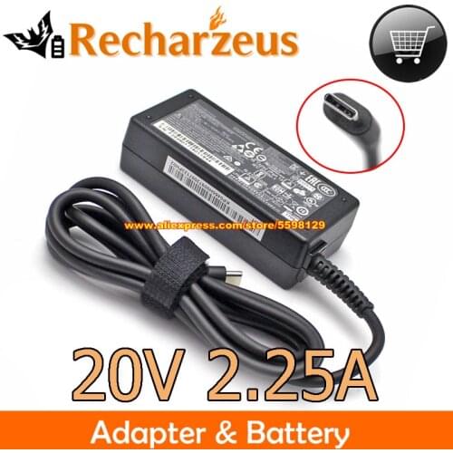 Original 20V 2.25A 45W Ac Adapter For Chinony SA10M39910 SA10E75839 Type C For ACER Acer CHROMEBOOK R 11 N16Q10 Power Supply