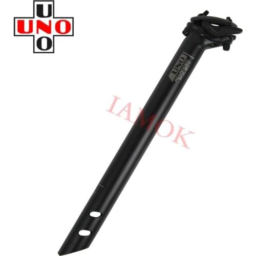 UNO SP-719 Bicycle Black Rear Wave Seatpost 350/400mm Iamok Mountain Bike Ultra Light Seat Post