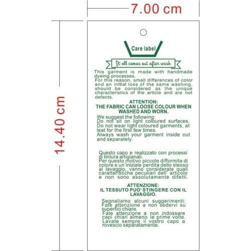 Custom Logo canvas Swing Tags Metal Eyelet Hang Tag