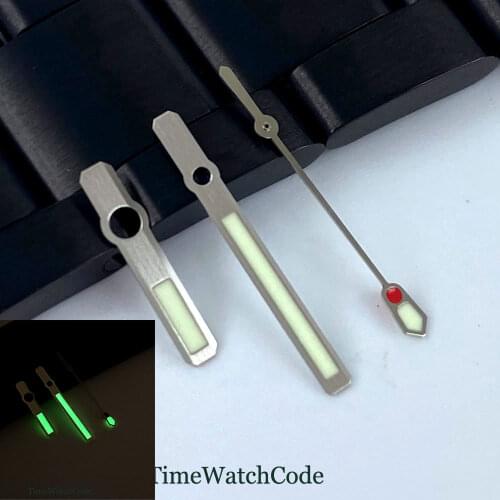 Super luminous watch hands parts fit for NH35A NH36A 7s26 4r15 automatic movement High Quality C3 Lmue