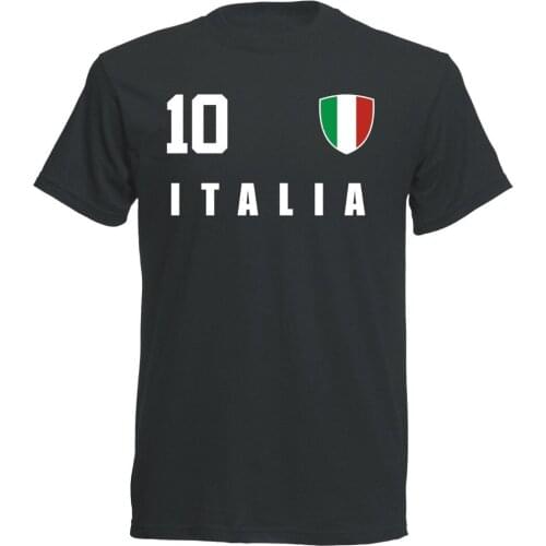 Hot sale Summer Style Italy T-shirt Jersey Style Footballer Number ALL 10 Funny Tee shirt4xl5xl