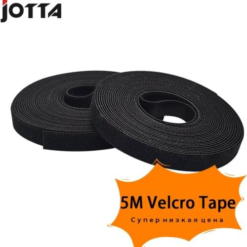 1 PCS 5M/Roll 10mm Velcros Self Adhesive Fastener Tape Reusable Strong Hooks Loops Cable Tie Magic tape DIY Accessories