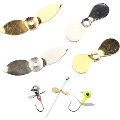 10pcs/bag Airscrew DIY rotating Prop Blades Propeller Blades DIY Topwater Hard Baits Popper Swim Jigs Bait For Fishing Lure