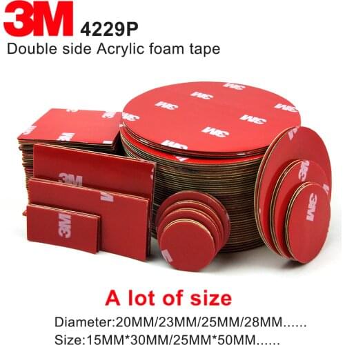 100% Original Gray Acrylic Foam Adhesive Auto Tape Double Sided 3M car Tape 4229P Thickness 0.8mm,we can offer die cut service