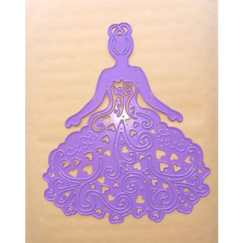 13*15cm Metal lovely princess Cutting Dies Stencils for DIY Scrapbooking photo album Decorative Embossing DIY Paper Cards