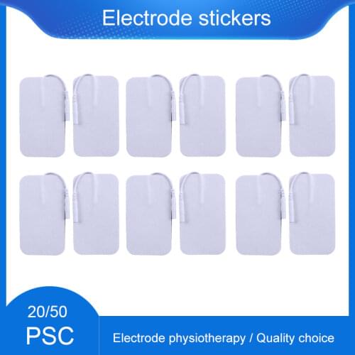 20pcs/50pcs Reusable Adhesive Gel TENS Electrode Pad for Therapy Massager Therapeutic Muscle Stimulator Physiotherapy Massager