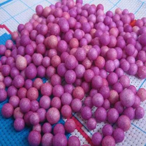 2000pcs/bag about 5- 9mm purple Modelling Polystyrene Styrofoam Foam Ball Sphere XMAS Decoration Craft 755