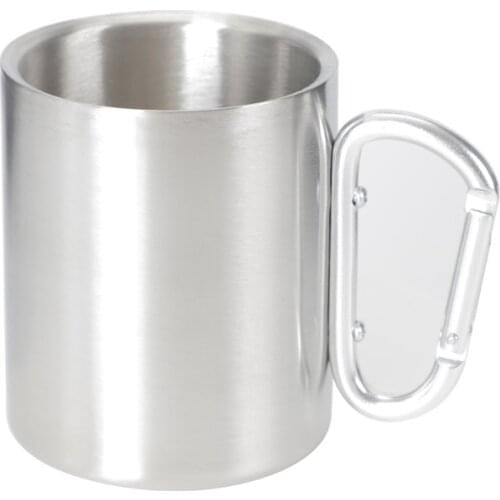 330ml Camping Traveling Stainless Steel Double Wall Beer Tea Water Cup for Outdoor Sports Rust-proof Mug