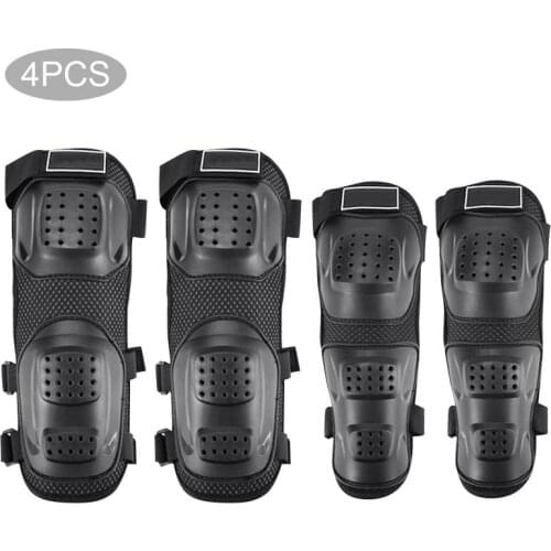 4pcs/set Moto Elbow Guards Knee Pads Protection Body Armor Set For Adults Motorcycle Motocross Cycling Skating Racing Protective