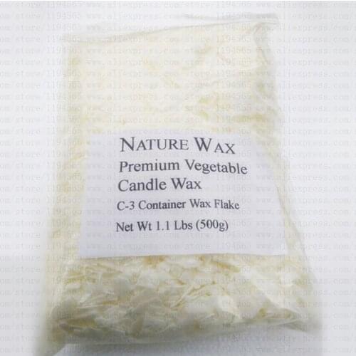 500g Nature Wax Premium Vegetabel Candle Wax C-3 Container Wax Flake Handmade Candle Base Scented Candle