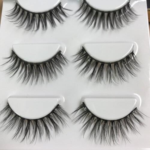 6 Pairs/2boxs Mink Eyelashes Makeup Wispy Long 3D Mink Hair Lashes Eyelash Extension Make Up False Eyelashes Maquiagem Cilios 64