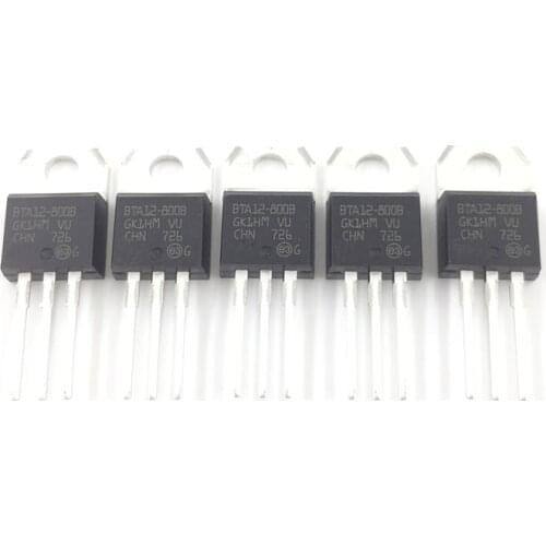 BTA12-800BRG thyristor 12a 800V thyristor to220 package in-line insulation