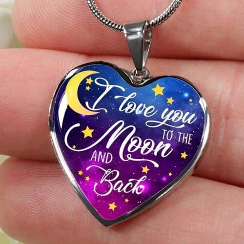 To My Daughter Dad Loves You Love Heart Pendant Necklaces Family Gifts for My Daughter From Love Dad Birthday Gift Jewelry