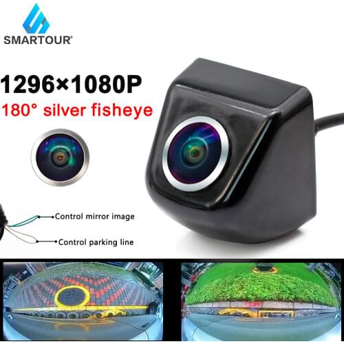 HD Fisheye Golden Lens Car Rear View Front Camera 180 Degree Metal Vehicle CCD 4 Pin For Android DVD Parking Assistance System