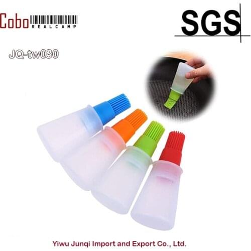 BBQ Basting Brushes Silicone Grill Barbecue Baking Pastry Oil Honey Wine Sauce Bottle Brush with Dispenser Set of 4