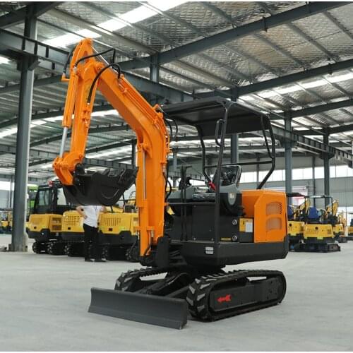 China Mini Excavator 2 ton micro Small Digger with Rubber Track for Garden Construction