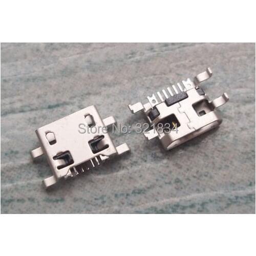 50pcs Micro 7pin usb connector without edge for mobiles and tablet replacement