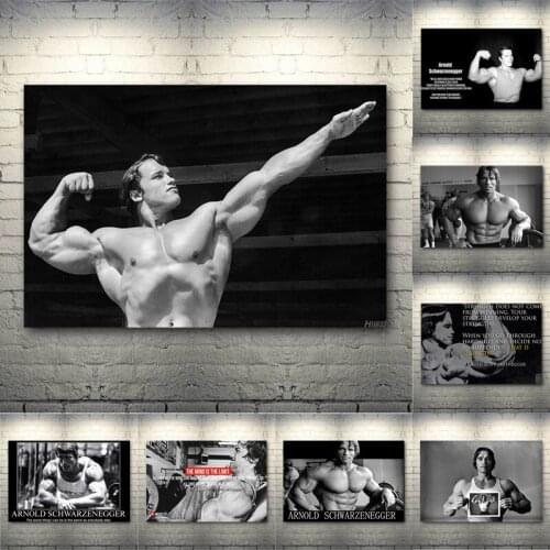 Bodybuilder Motivational Posters Print Canvas Painting Gym Fitness Sports Body Aesthetics Picture Living Room Home Artwork Decor