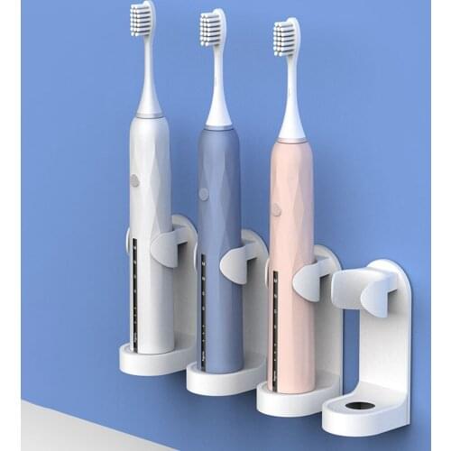 1Pc Wall-Mounted Toothbrush Holder Plastic Electric Toothbrush holder Rack Organizer Space Saving Bathroom Accessories Hot Sale