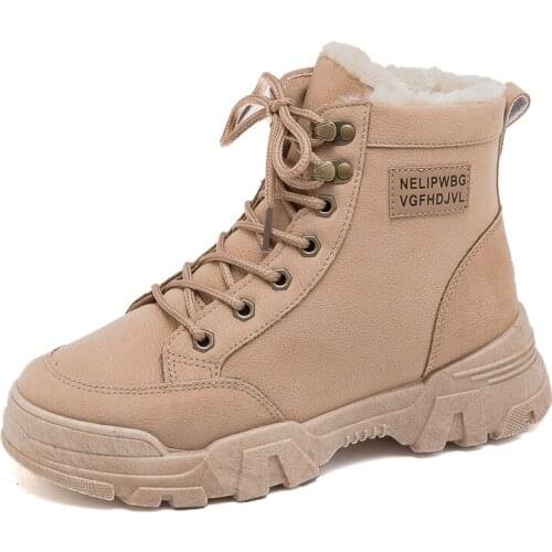 New Martin boots 2019 autumn and winter wild cotton shoes plus velvet fashion snow womens boots short boots womens shoes