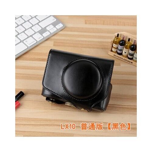 New PU Leather Camera Bag Case Cover For Panasonic LX10 LUMIX LX10 DMC-LX10 Camera video case camera case & a strap