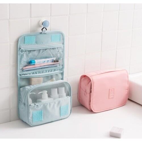 New Travel Set Makeup Bag High Capacity Cosmetic Bags Bathroom Toiletry Bag Women Cosmetic Organizer Pouch Hanging Wash Bags