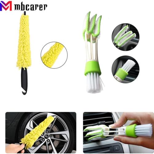 Plastic Handle Vehicle Cleaning Brush Car Wheel Wash Brush Tire Rim Auto Scrub Brush Car Wash Sponges Cleaner Washing Tools