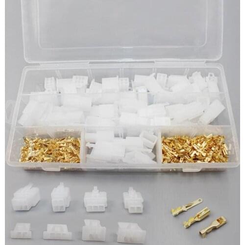 RZOJUNMA 40 sets 2.8mm 2/3/4/6 Way/pin Electrical Connector Kits Male Female socket plug for Motorcycle Car ect