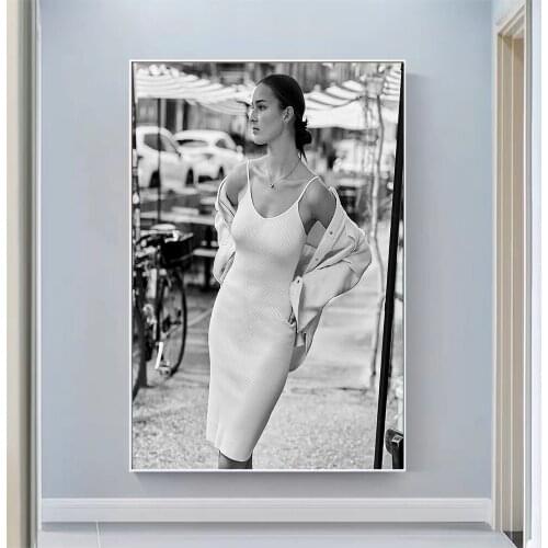 Silk Cloth Wall Poster Julia Bergshoeff Sexy Model Star Art Home Decoration Gift