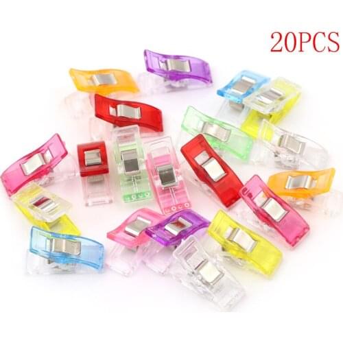 20pcs/set Random Plastic Clip Clamps High Quality Cable Clips Tools 2.7*1*1.5cm Wholesale