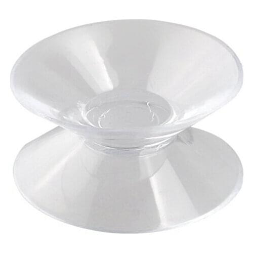 SODIAL(R) Car 9 Pcs Clear Soft Plastic Double Sided Suction Cup