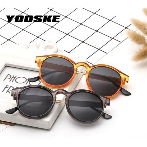 YOOSKE Brand Round Sunglasses Men Women Unisex Retro Vintage Design Small Sun Glasses for men Driving Sunglass Ladies Shades