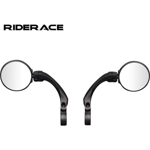 Bicycle Mirrors 360 Degree Rotate MTB Road Bike Rearview Handlebar Mount Flexible Safety Cycling Back Wide Angle Convex Mirror