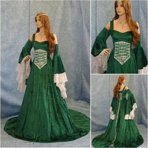 Victorian Corset Gothic/Civil War Southern Belle Ball Gown Dress Halloween dresses US 4-16 R-371